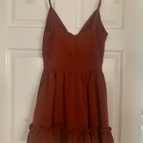 Burgundy babydoll top - Picture 3 of 3
